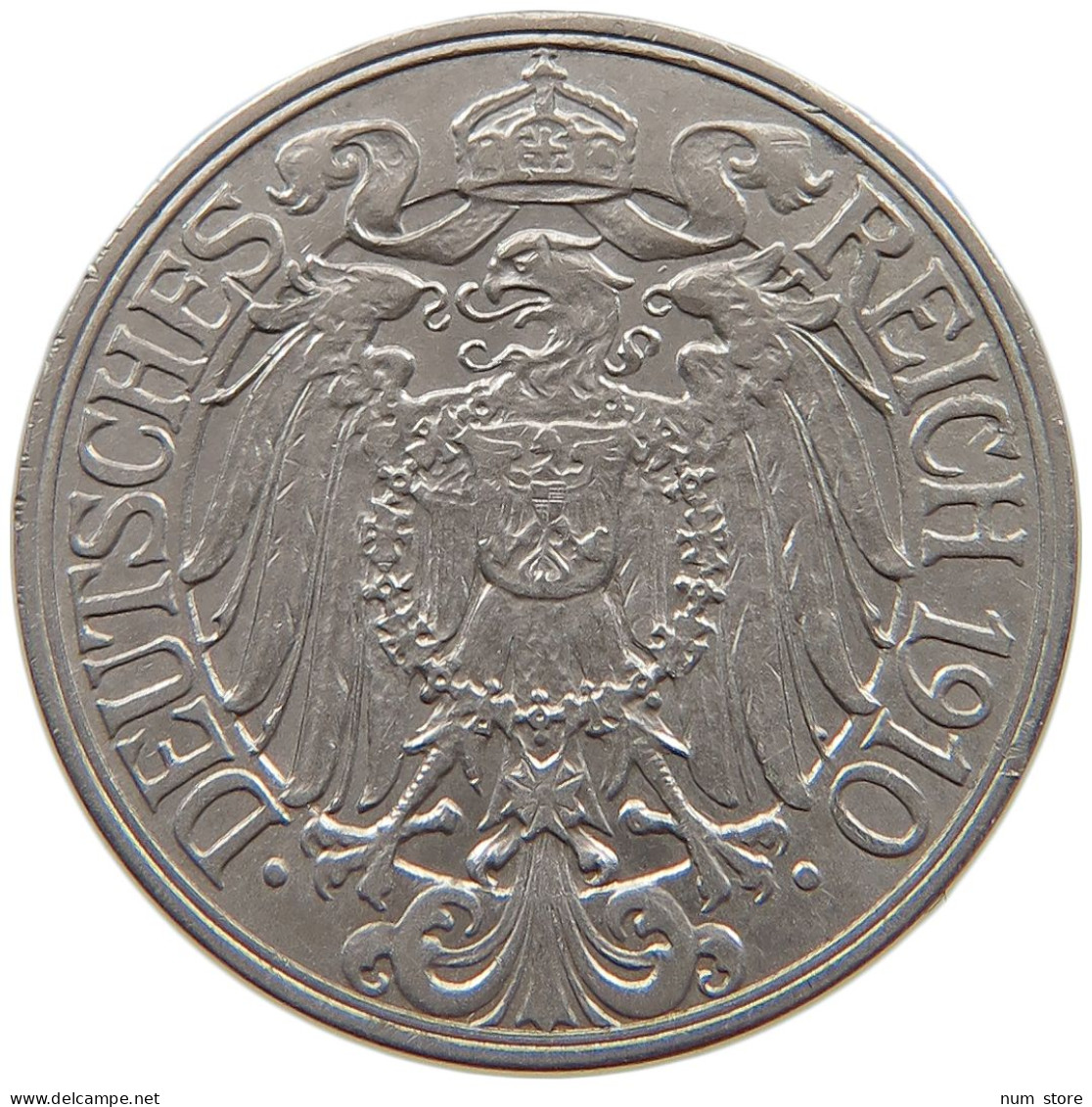 KAISERREICH 25 PFENNIG 1910 A  #a086 0953 - 25 Pfennig