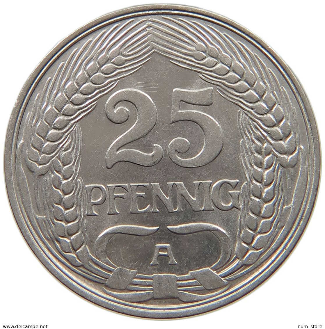 KAISERREICH 25 PFENNIG 1910 A  #c015 0081 - 25 Pfennig