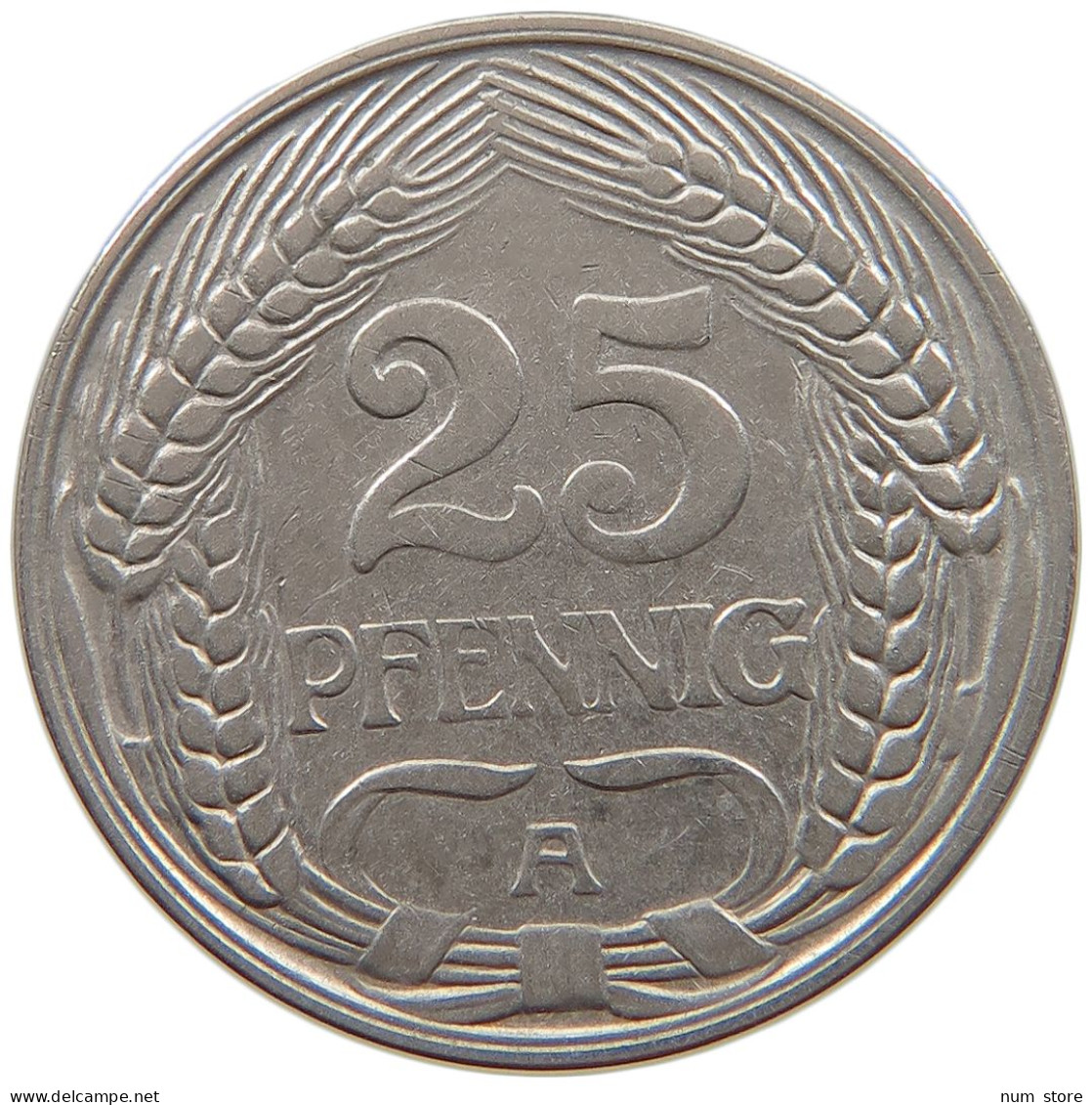 KAISERREICH 25 PFENNIG 1910 A  #a086 0985 - 25 Pfennig