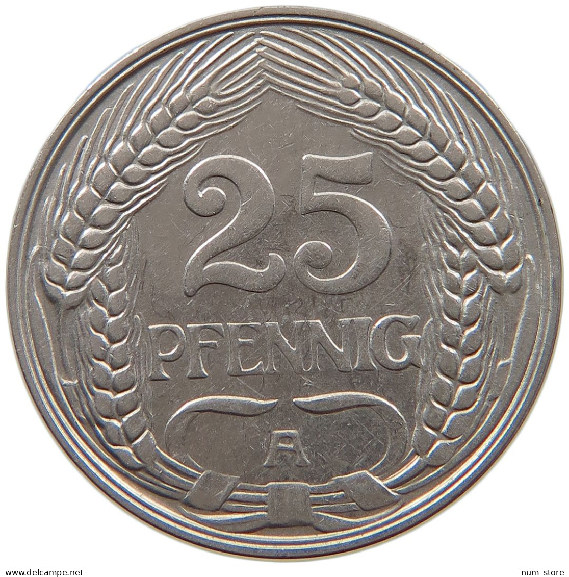 KAISERREICH 25 PFENNIG 1910 A  #a086 0933 - 25 Pfennig