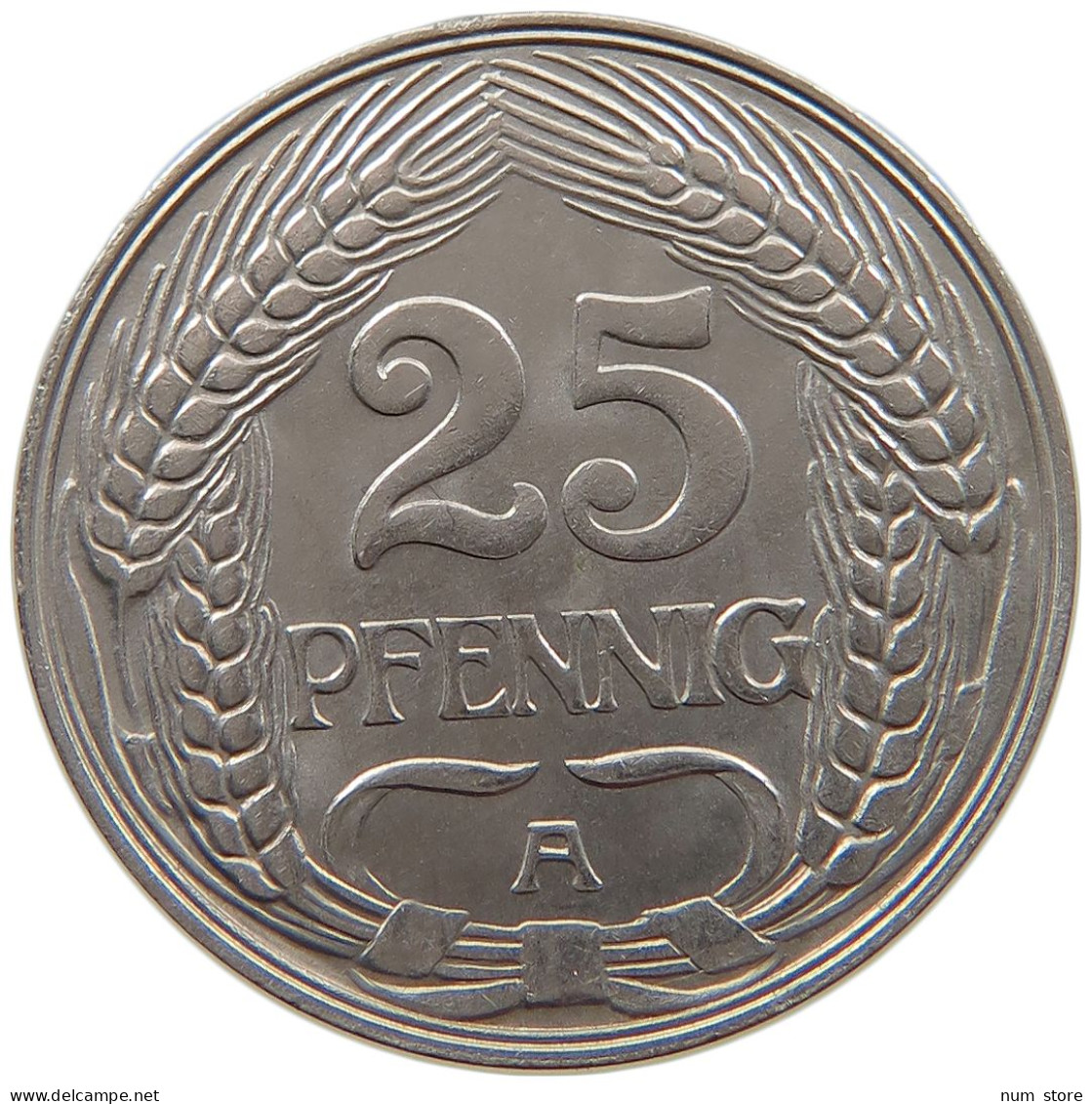 KAISERREICH 25 PFENNIG 1910 A  #a086 0899 - 25 Pfennig