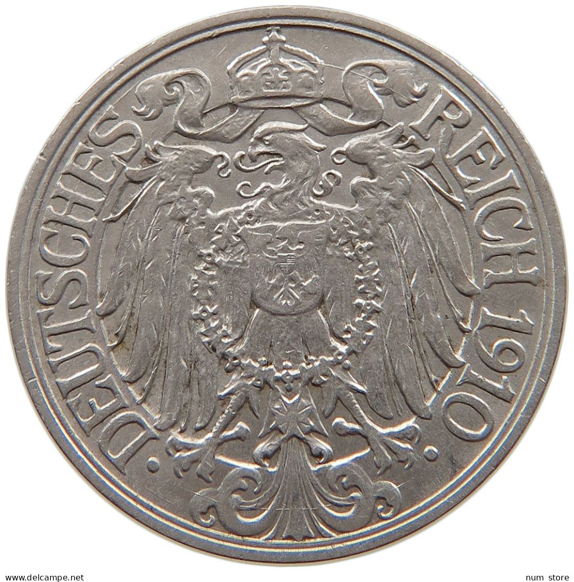 KAISERREICH 25 PFENNIG 1910 A  #a086 0913 - 25 Pfennig