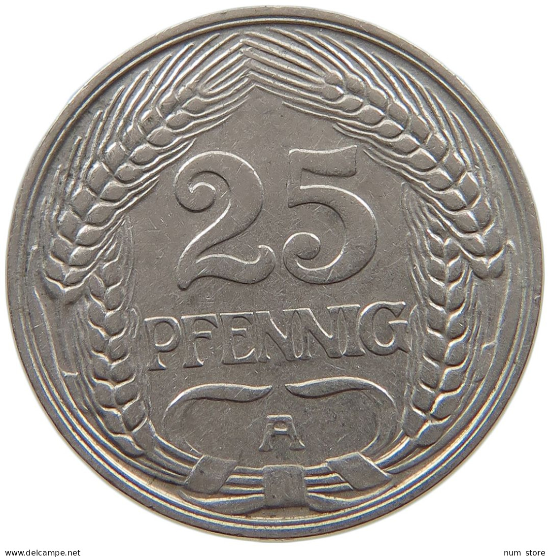 KAISERREICH 25 PFENNIG 1910 A  #a086 0887 - 25 Pfennig