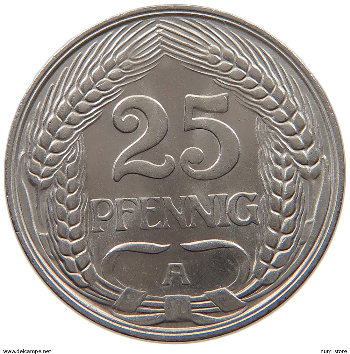 KAISERREICH 25 PFENNIG 1910 A  #a046 0057 - 25 Pfennig