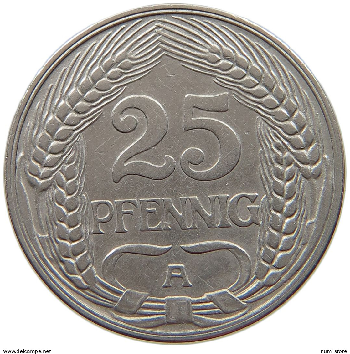 KAISERREICH 25 PFENNIG 1910 A  #a043 0483 - 25 Pfennig