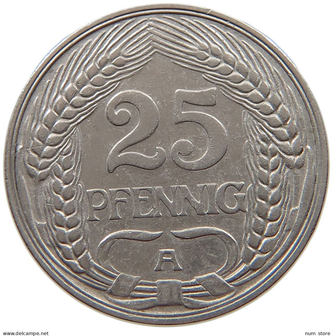 KAISERREICH 25 PFENNIG 1910 A  #a015 0799 - 25 Pfennig