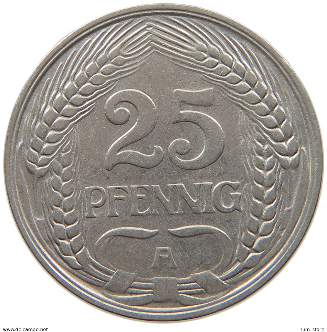 KAISERREICH 25 PFENNIG 1909 A  #c015 0087 - 25 Pfennig