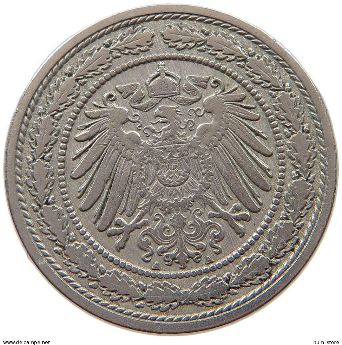 KAISERREICH 20 PFENNIG 1890 A  #a017 0171 - 20 Pfennig