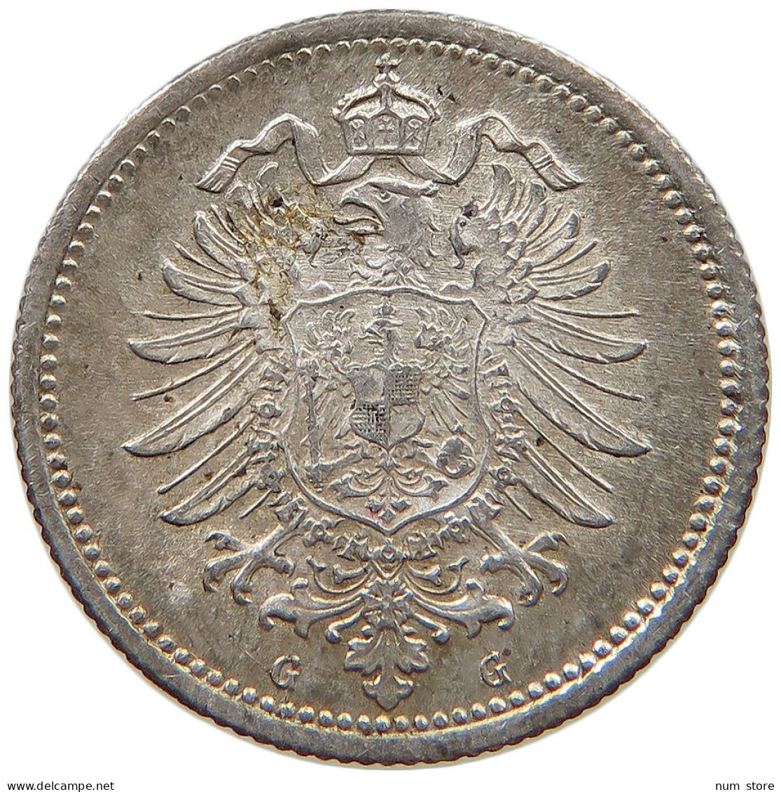 KAISERREICH 20 PFENNIG 1876 G  #t138 0263 - 20 Pfennig