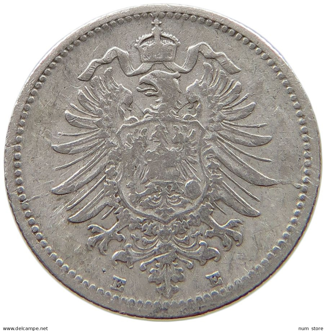 KAISERREICH 20 PFENNIG 1876 E  #a004 0281 - 20 Pfennig