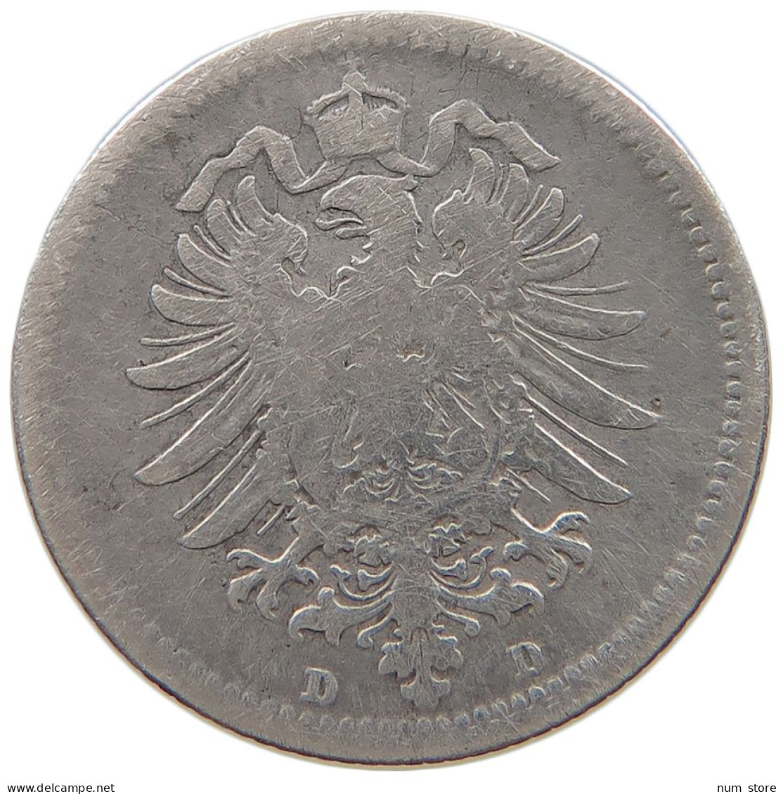 KAISERREICH 20 PFENNIG 1875 D  #a060 0373 - 20 Pfennig