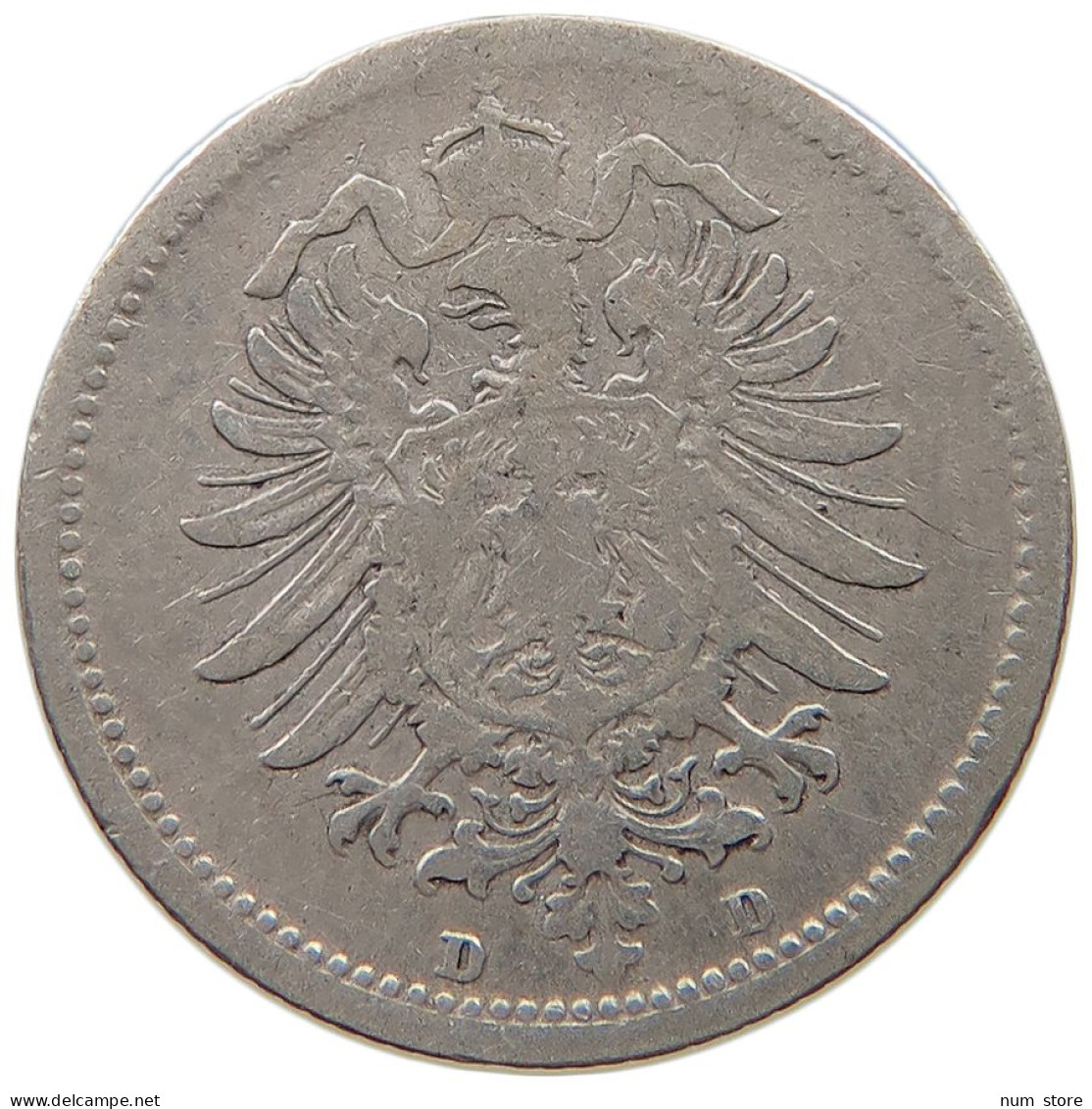 KAISERREICH 20 PFENNIG 1874 D  #a044 1015 - 20 Pfennig