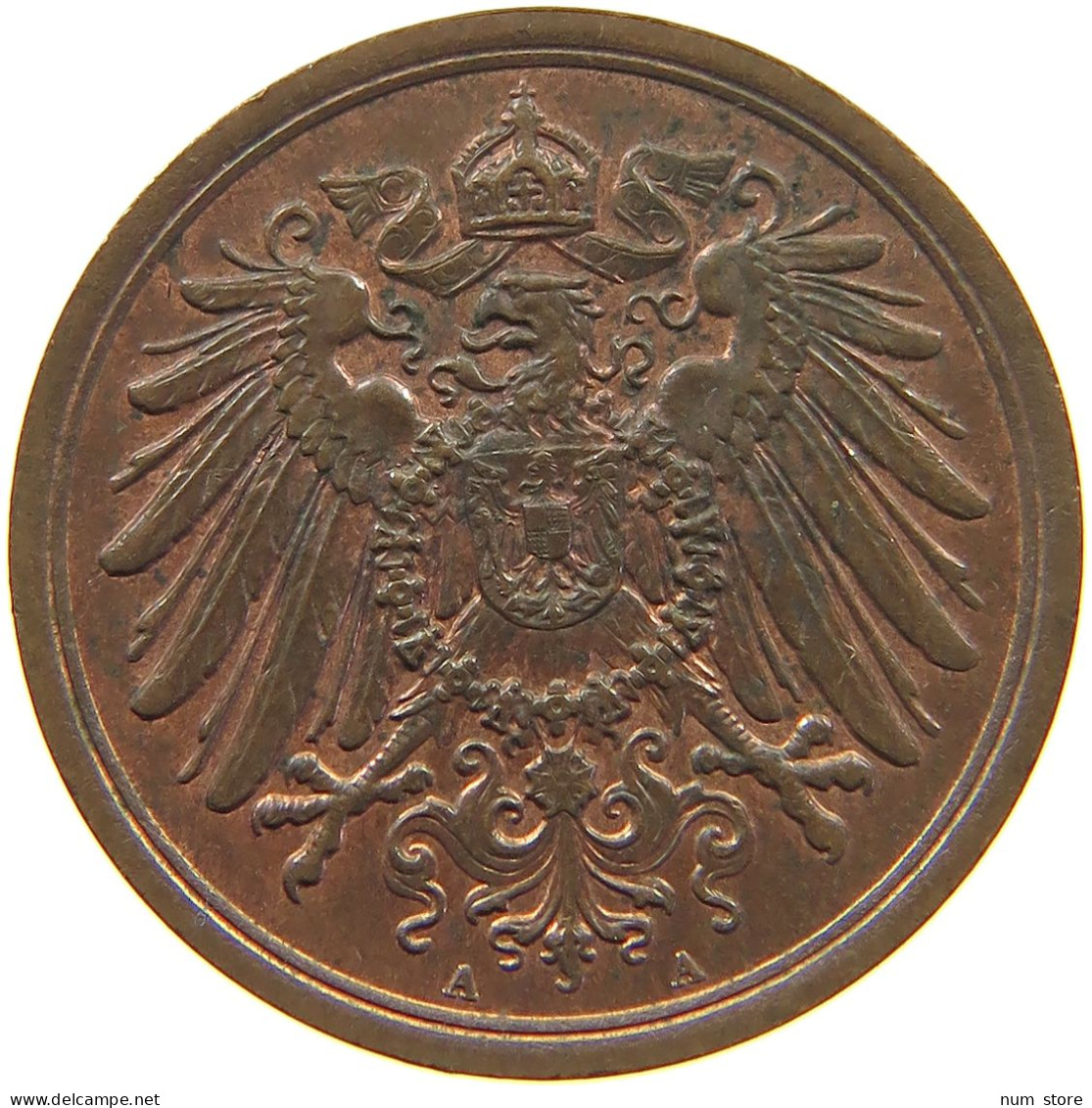 KAISERREICH 2 PFENNIG 1907 A  #c032 0745 - 2 Pfennig