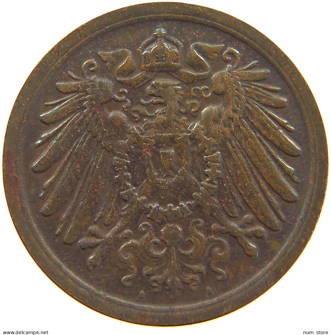 KAISERREICH 2 PFENNIG 1910 A  #a066 0701 - 2 Pfennig