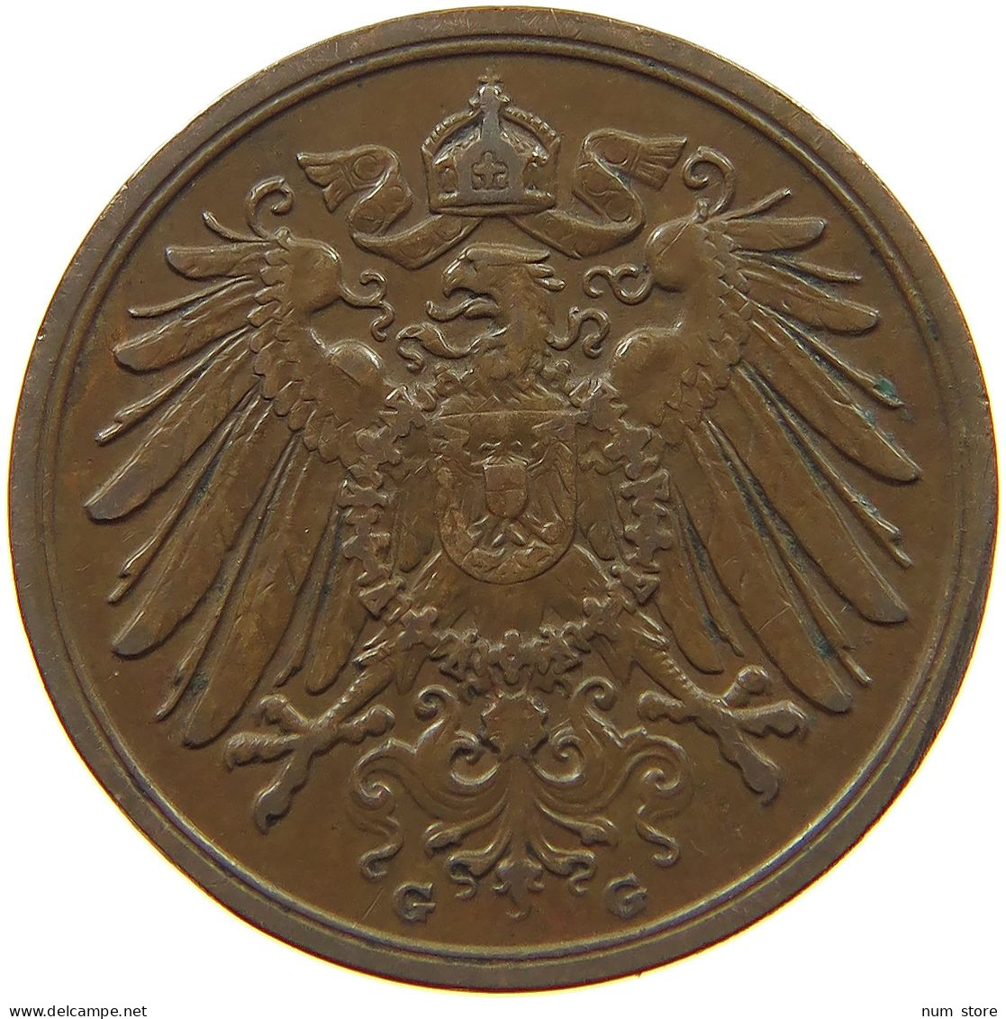 KAISERREICH 2 PFENNIG 1912 G  #s068 0359 - 2 Pfennig