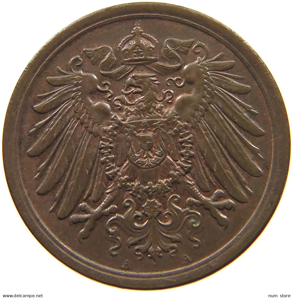 KAISERREICH 2 PFENNIG 1907 A  #c013 0317 - 2 Pfennig