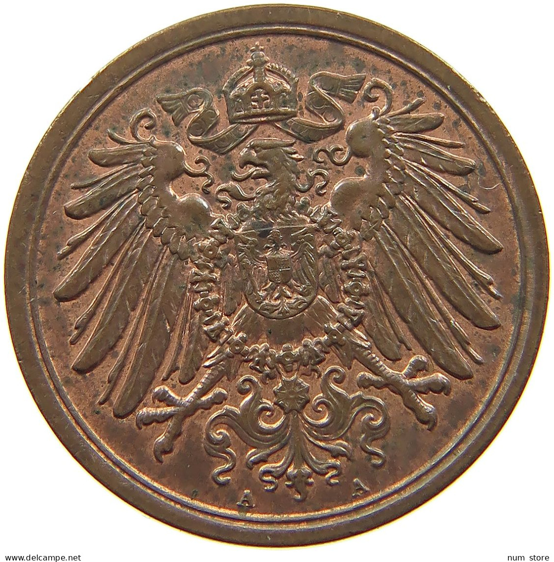 KAISERREICH 2 PFENNIG 1907 A  #s078 0031 - 2 Pfennig