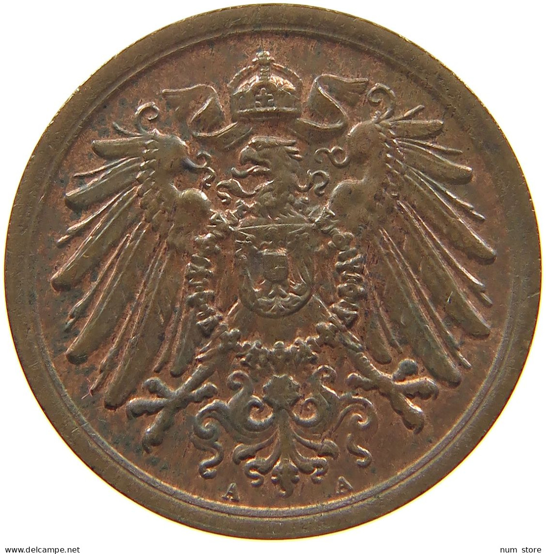 KAISERREICH 2 PFENNIG 1907 A  #c013 0323 - 2 Pfennig