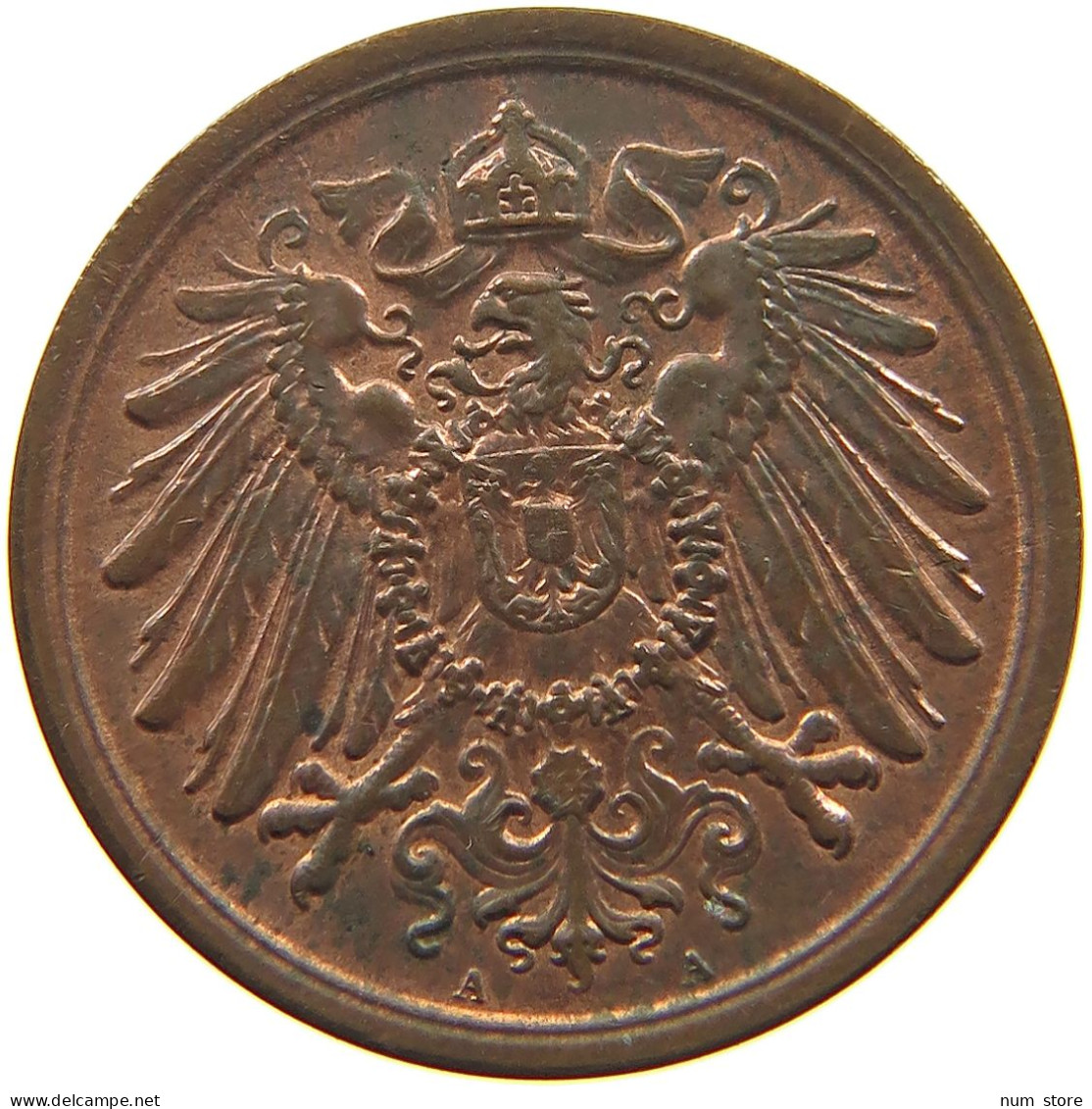 KAISERREICH 2 PFENNIG 1907 A  #c013 0321 - 2 Pfennig