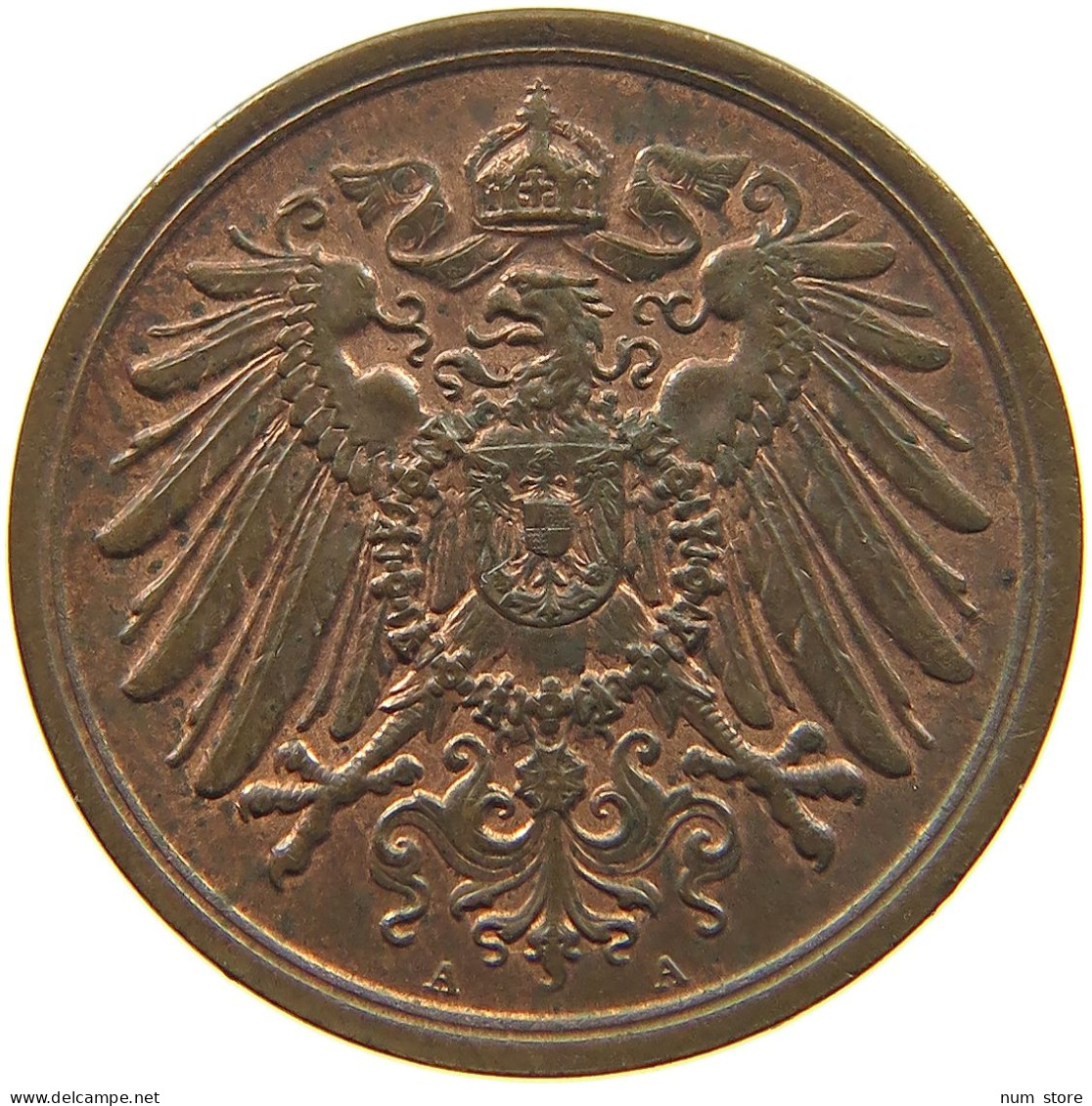 KAISERREICH 2 PFENNIG 1907 A  #c013 0309 - 2 Pfennig