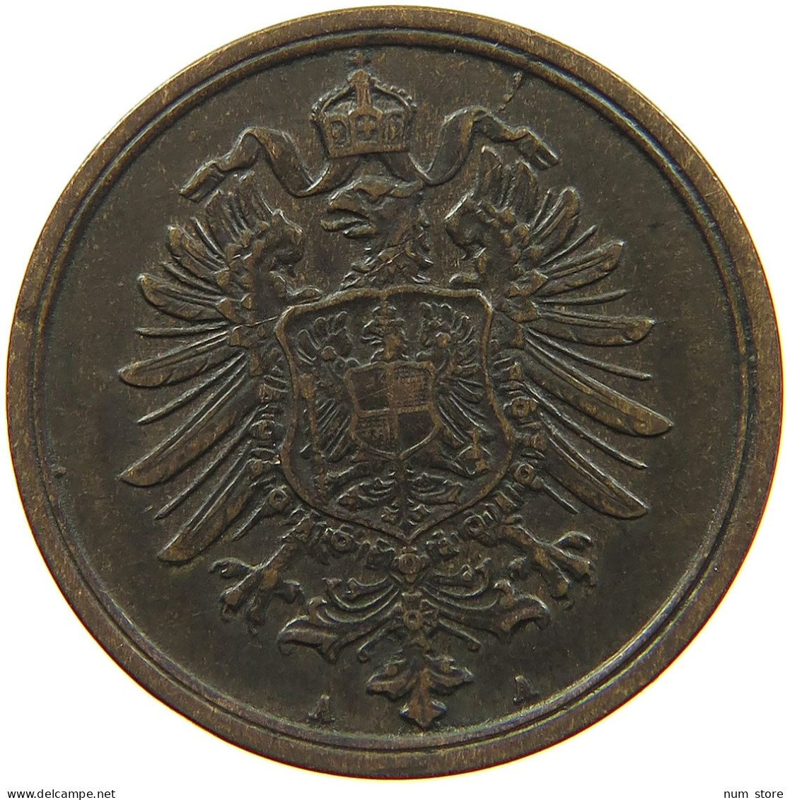 KAISERREICH 2 PFENNIG 1877 A  #t018 0183 - 2 Pfennig