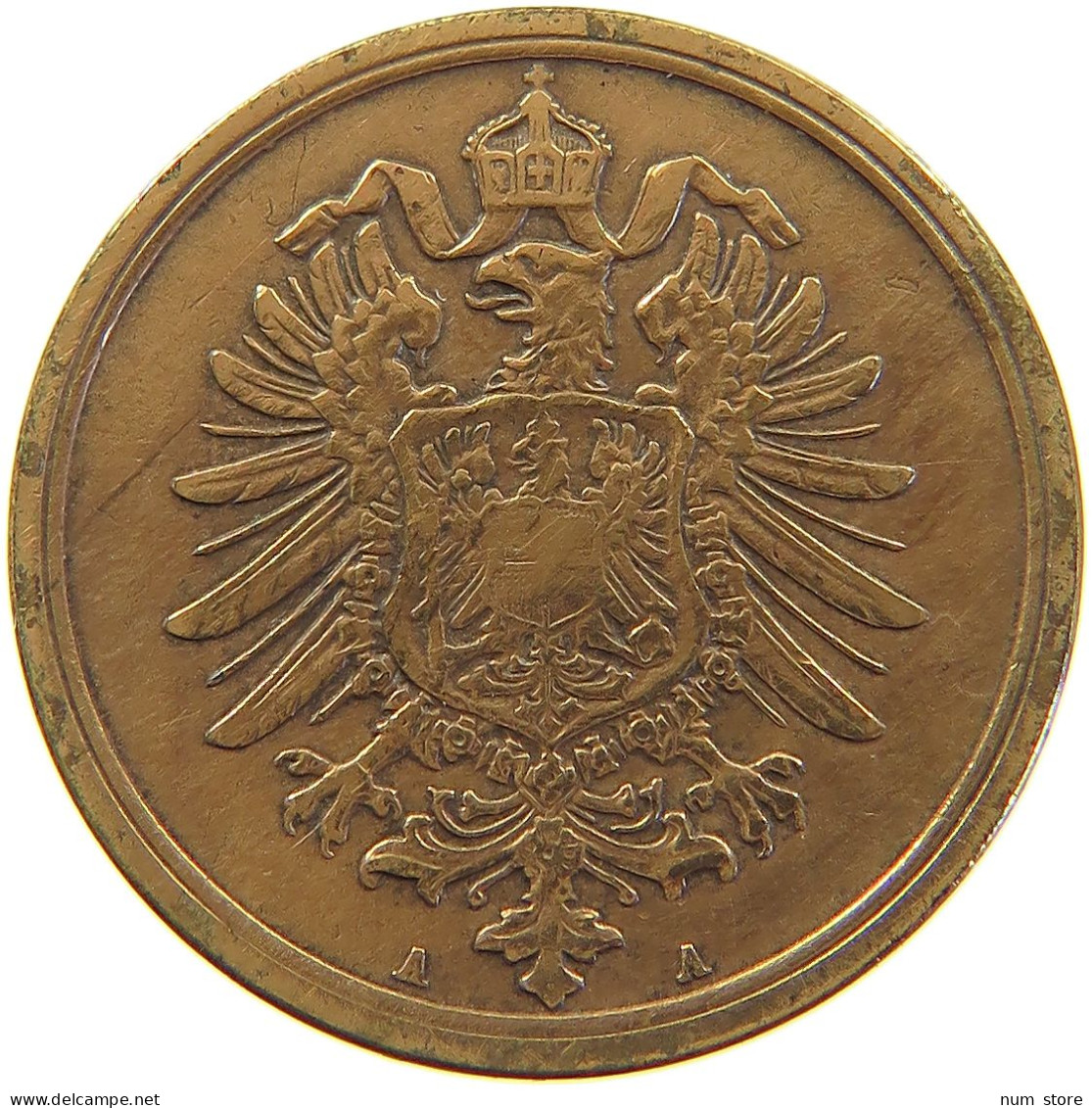 KAISERREICH 2 PFENNIG 1877 A  #c063 0235 - 2 Pfennig