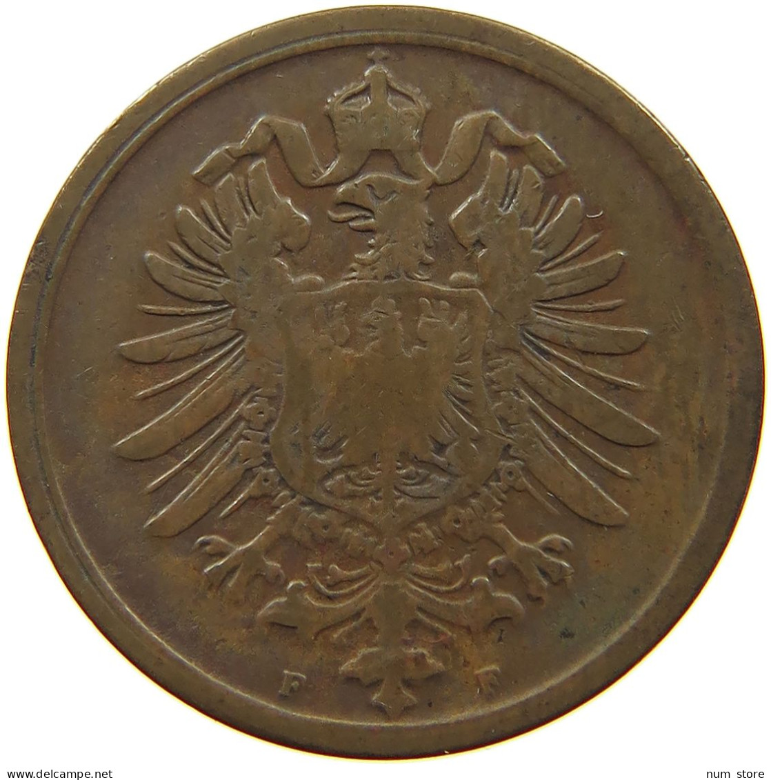 KAISERREICH 2 PFENNIG 1874 F  #a095 0619 - 2 Pfennig