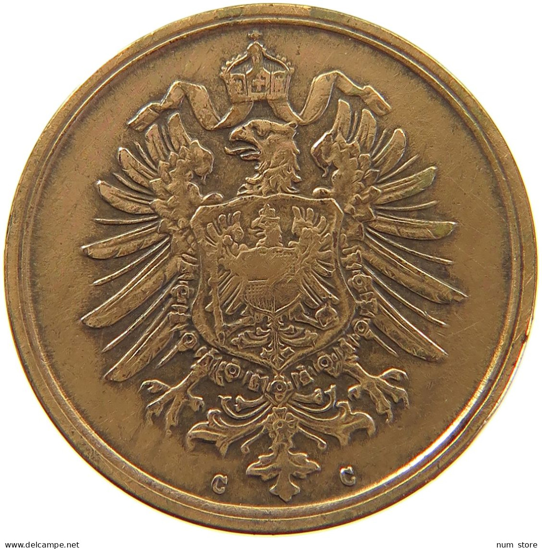 KAISERREICH 2 PFENNIG 1875 C  #c064 0189 - 2 Pfennig