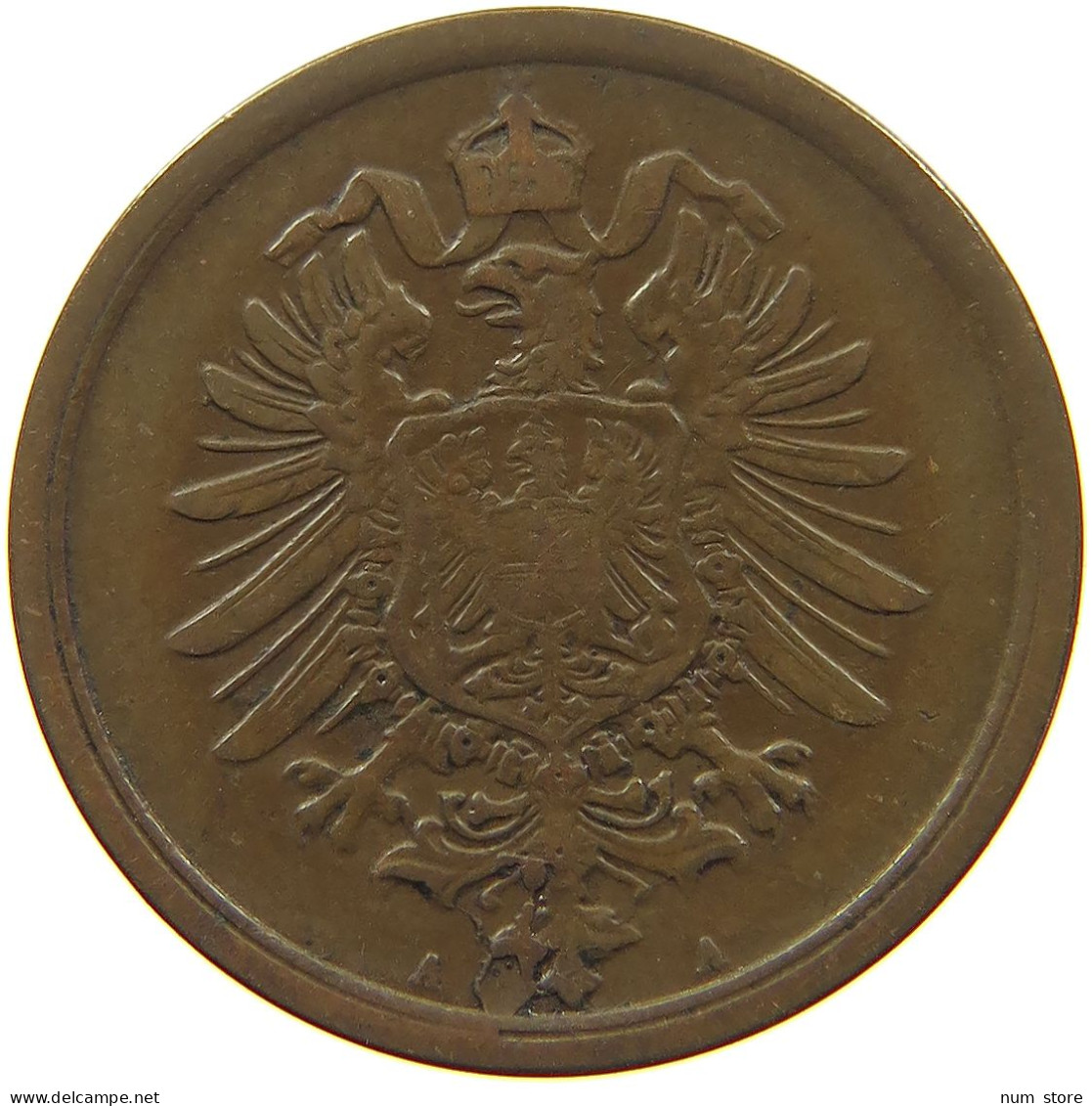 KAISERREICH 2 PFENNIG 1875 A  #s019 0221 - 2 Pfennig