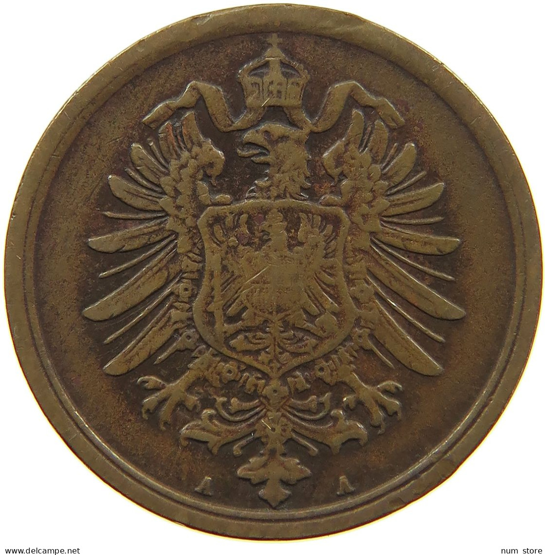 KAISERREICH 2 PFENNIG 1874 A  #a074 0589 - 2 Pfennig