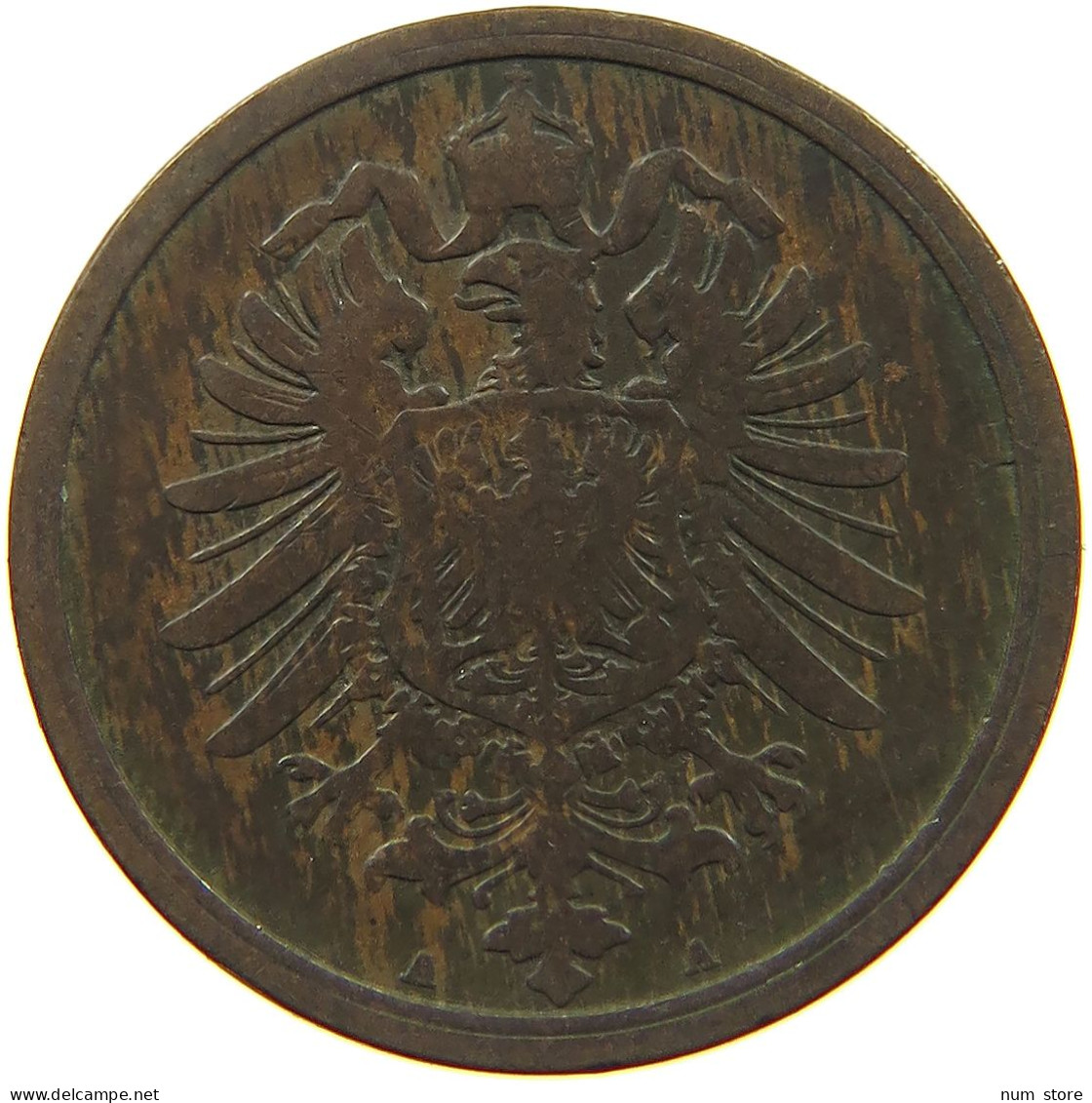 KAISERREICH 2 PFENNIG 1873 A  #c083 0485 - 2 Pfennig