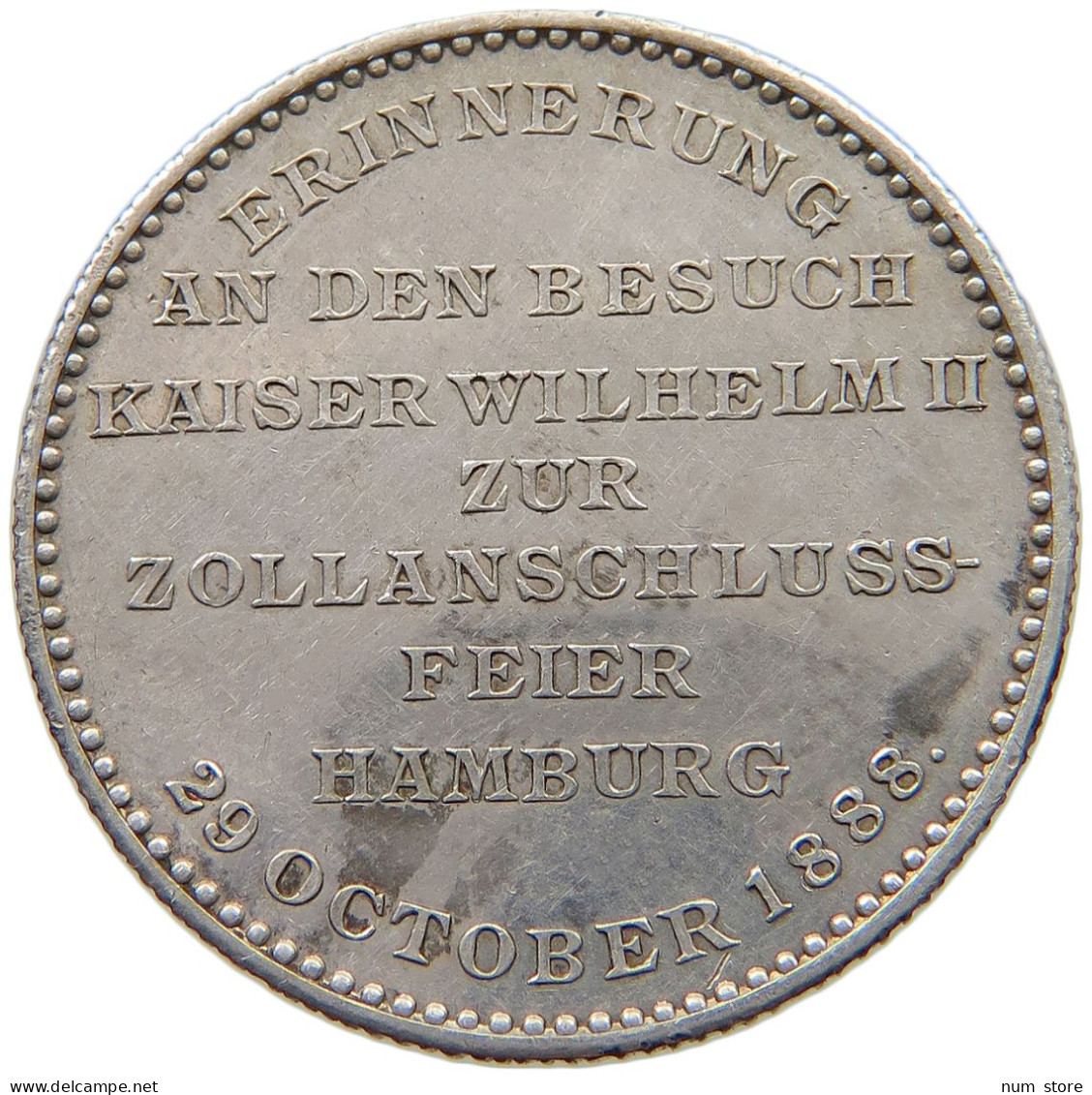 KAISERREICH MEDAL 1888 (2 MARK Size) Wilhelm II. (1891-1918) #t113 0055 - 2, 3 & 5 Mark Argent