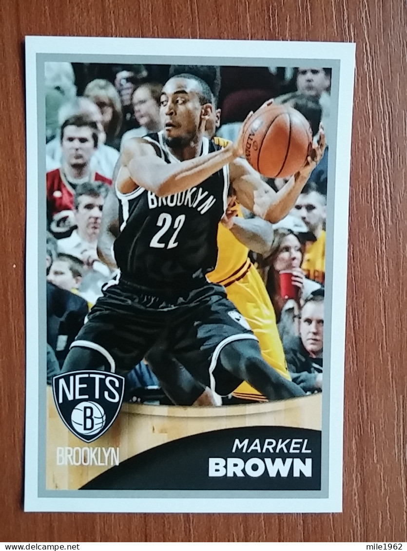 ST 18 - NBA SEASONS 2013-14, Sticker, Autocollant, PANINI, No 34 Markel Brown Brooklyn Nets - Livres