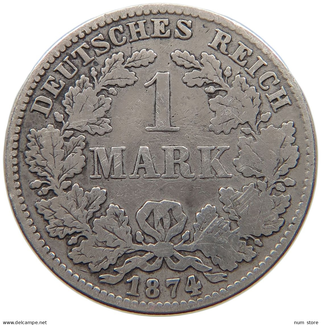 KAISERREICH MARK 1874 H  #a081 0403 - 1 Mark