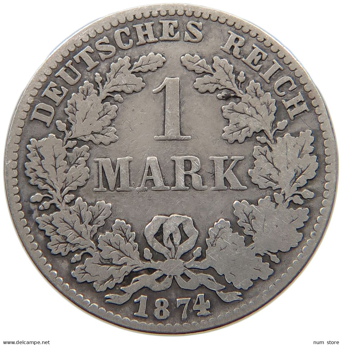 KAISERREICH MARK 1874 D  #a081 0505 - 1 Mark