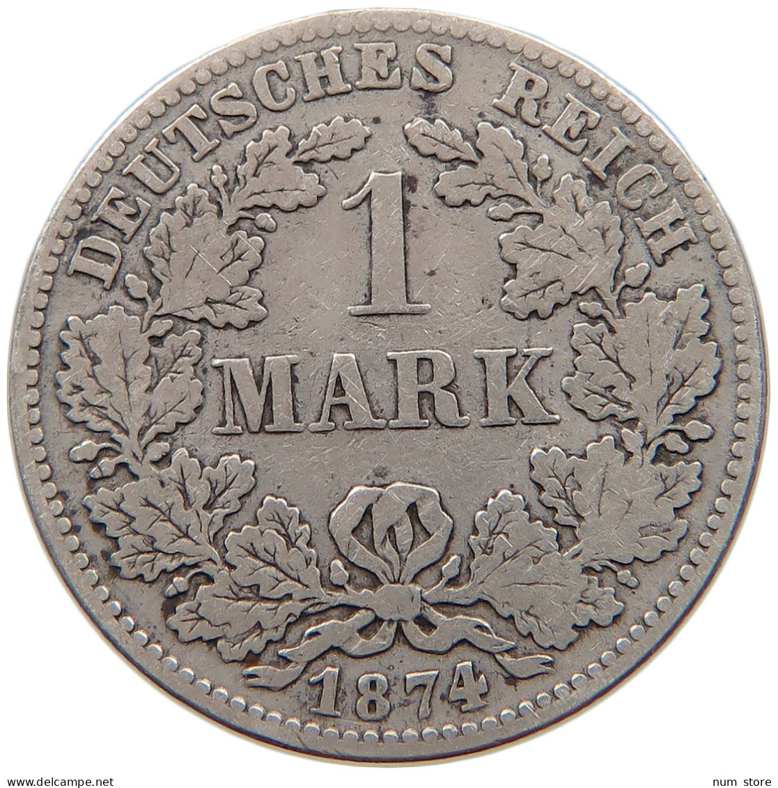 KAISERREICH MARK 1874 D  #a081 0401 - 1 Mark