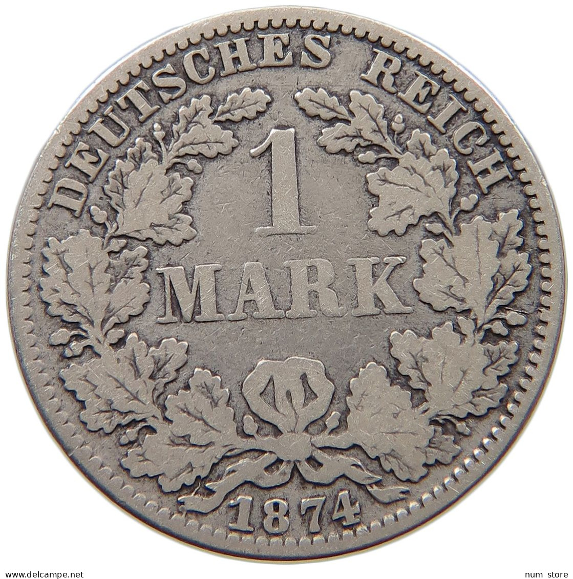 KAISERREICH MARK 1874 A  #a081 0487 - 1 Mark