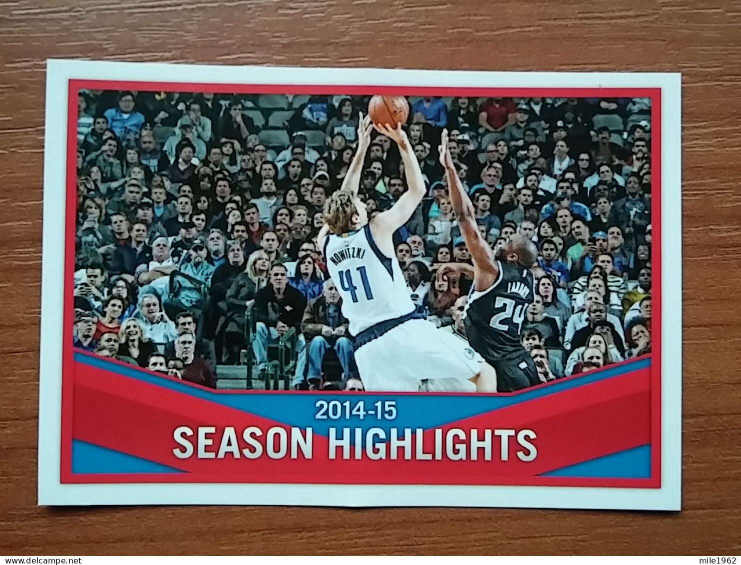 ST 18 - NBA SEASONS 2013-14, Sticker, Autocollant, PANINI, No 1 Season Highlights, Nowitzki - Books