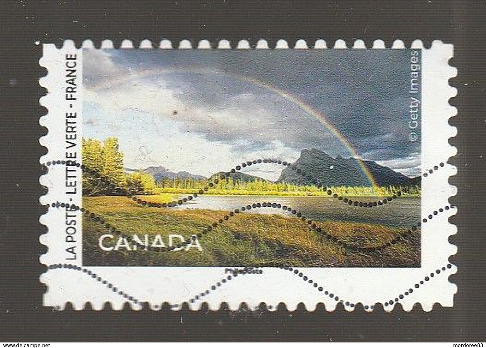 FRANCE 2023 DECALAGE SUR TIMBRE ADH YT 2231 CANADA ISSU CARNET ENTRE CIEL ET TERRE - Used Stamps