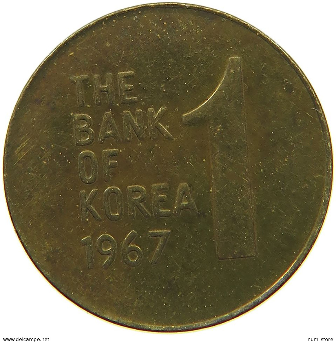 KOREA WON 1967  #s080 0377 - Korea, South