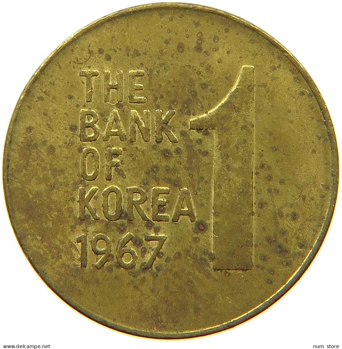 KOREA WON 1967  #s066 0825 - Korea, South