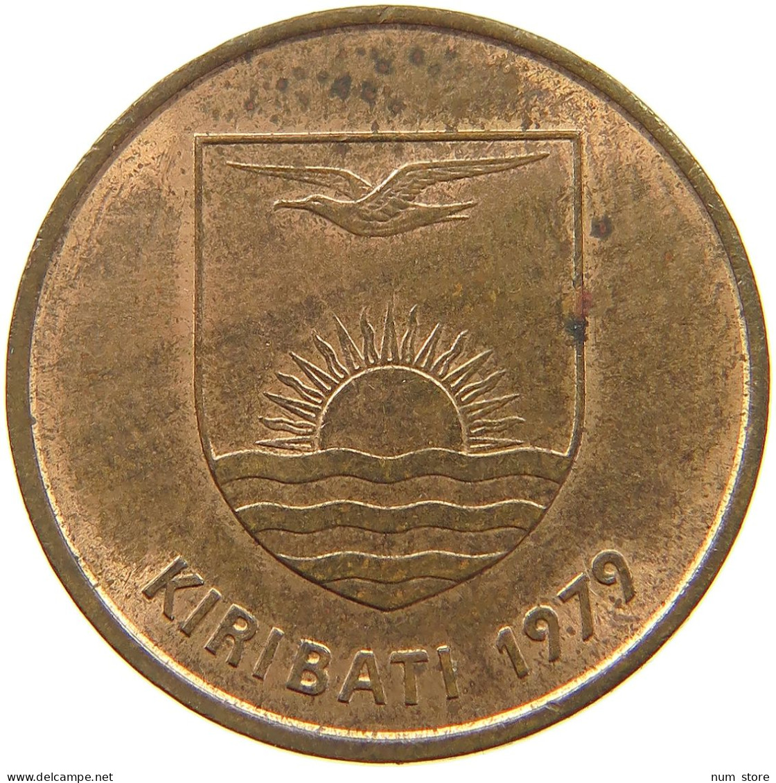 KIRIBATI 2 CENTS 1979  #s080 0097 - Kiribati