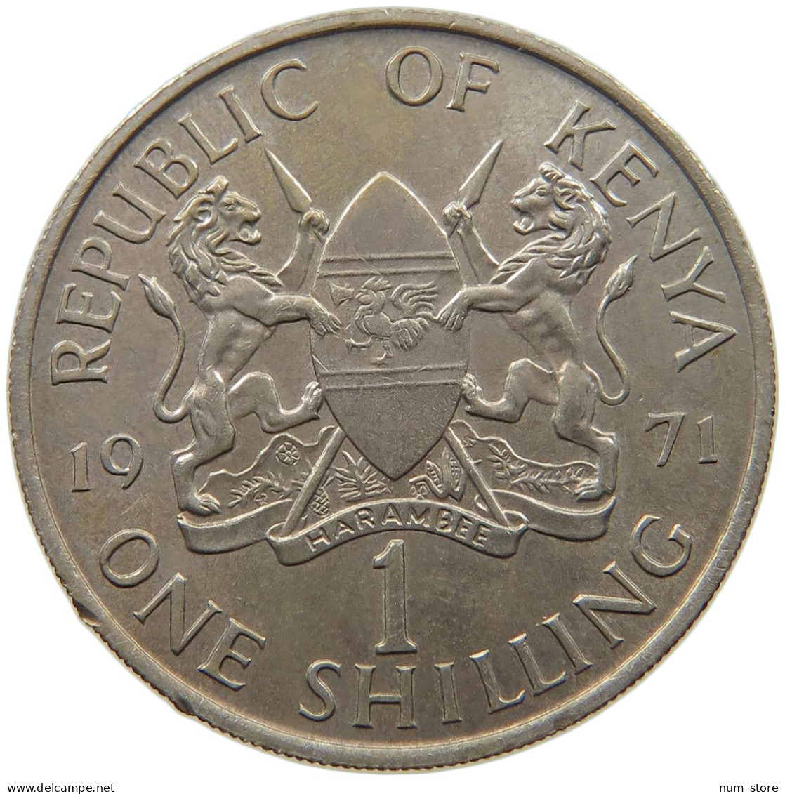 KENYA SHILLING 1971  #c025 0237 - Kenia