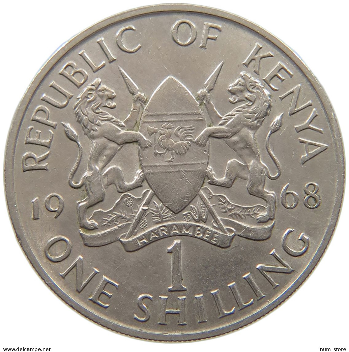 KENYA SHILLING 1968  #c077 0405 - Kenia