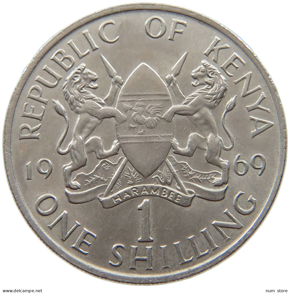 KENYA SHILLING 1969  #a014 0765 - Kenia