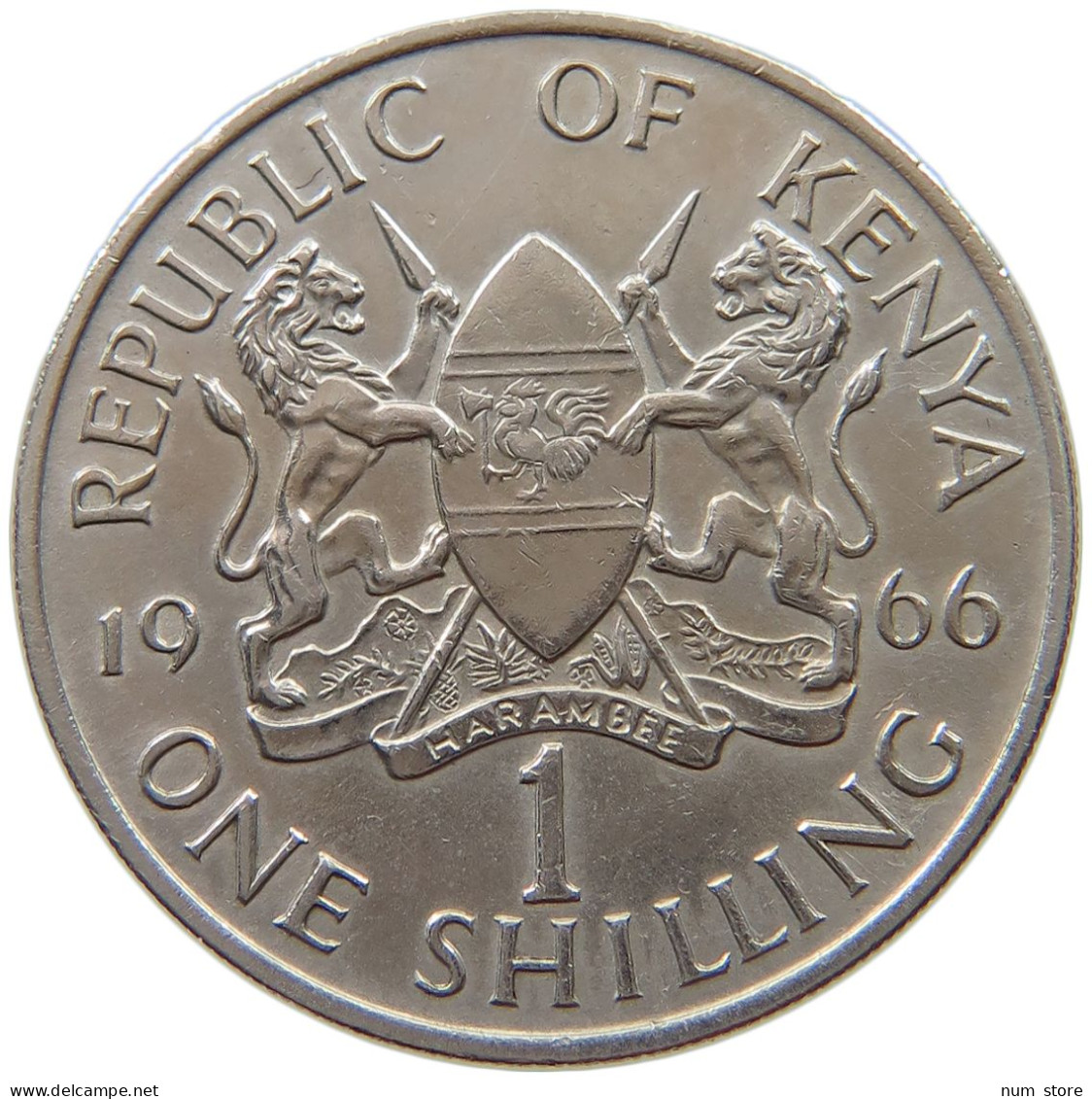 KENYA SHILLING 1966  #a014 0877 - Kenya