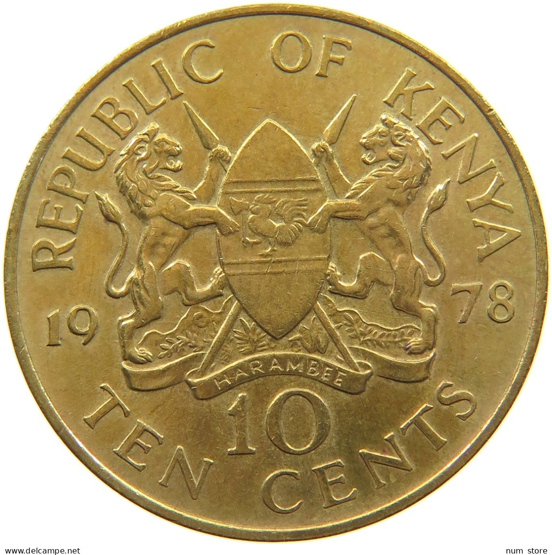 KENYA 10 CENTS 1978  #a047 0045 - Kenia