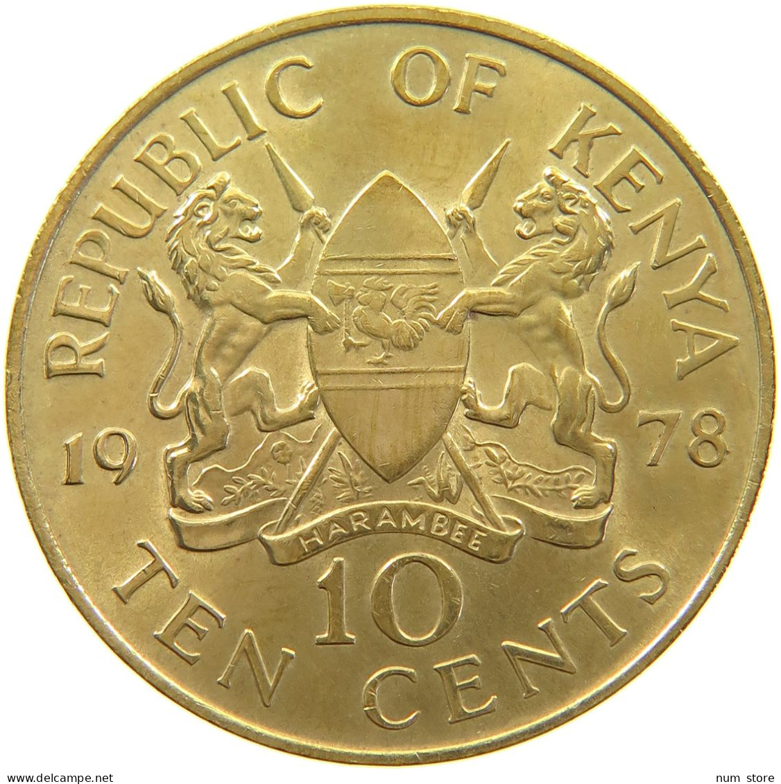 KENYA 10 CENTS 1978  #a047 0047 - Kenia