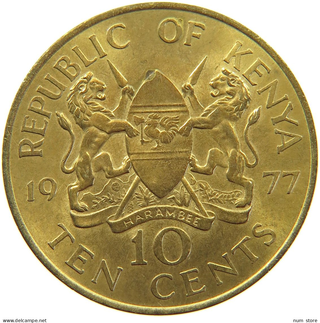 KENYA 10 CENTS 1977  #c067 0205 - Kenia