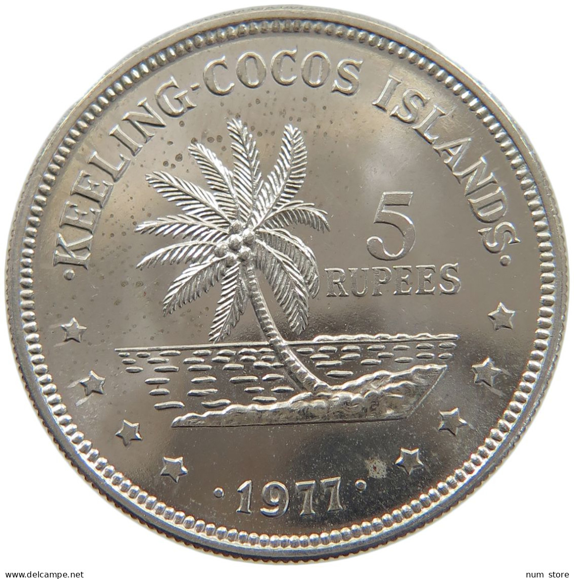 Keeling Cocos Islands 5 RUPEES 1977  #t008 0273 - Autres – Asie